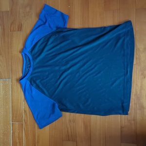 EUC George men's Large (42-44) 2 tone blue shirt